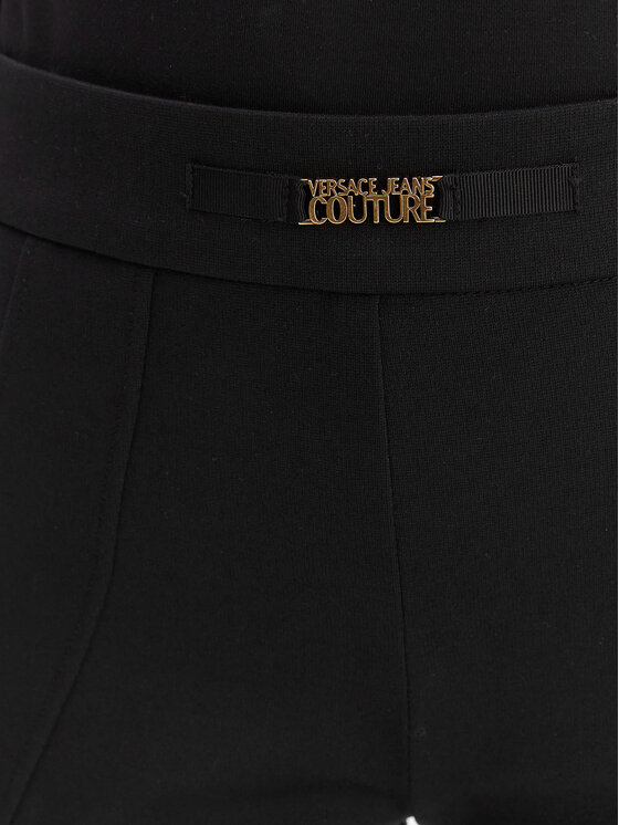 Versace Jeans Couture Versace Jeans Couture Szövet nadrág 80HAA115 J0092 Fekete Flare Fit