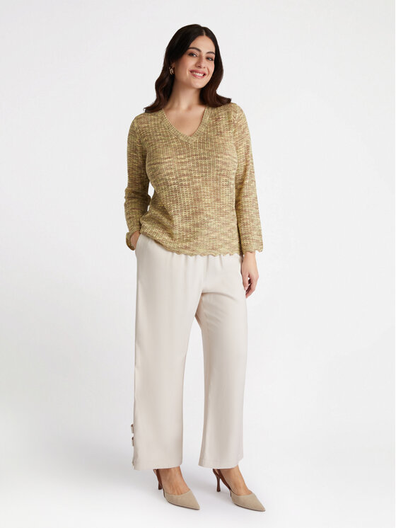 Fiorella Rubino Fiorella Rubino Cardigan M572L007944N0S5 Beige Regular Fit