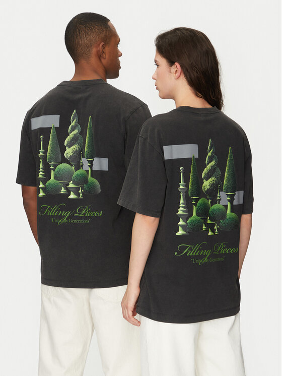 Filling Pieces Filling Pieces T-Shirt Unisex Topiary 7449984 Szary Regular Fit