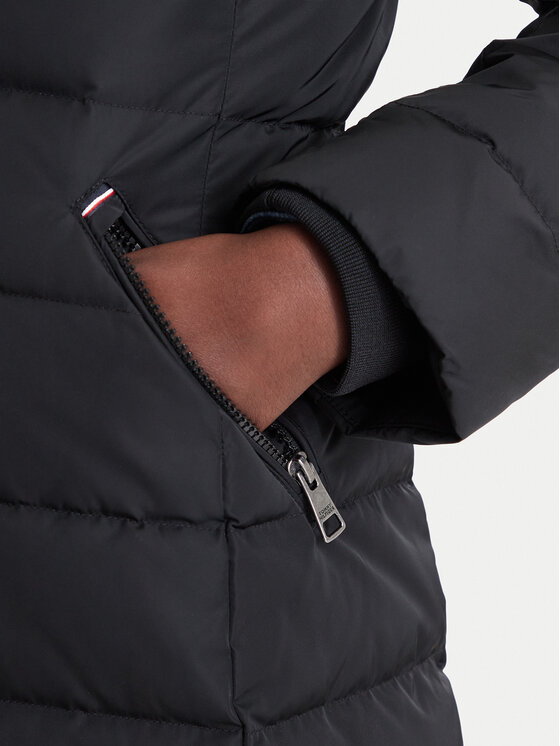 Tommy Hilfiger Tommy Hilfiger Μπουφάν πουπουλένιο WW0WW51111 Μαύρο Regular Fit