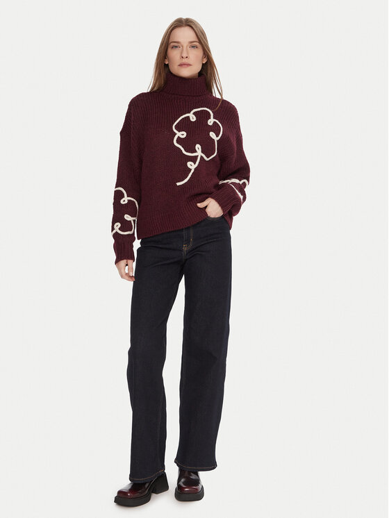 ONLY ONLY Jeans hlače Madison 15352206 Mornarsko modra Wide Leg