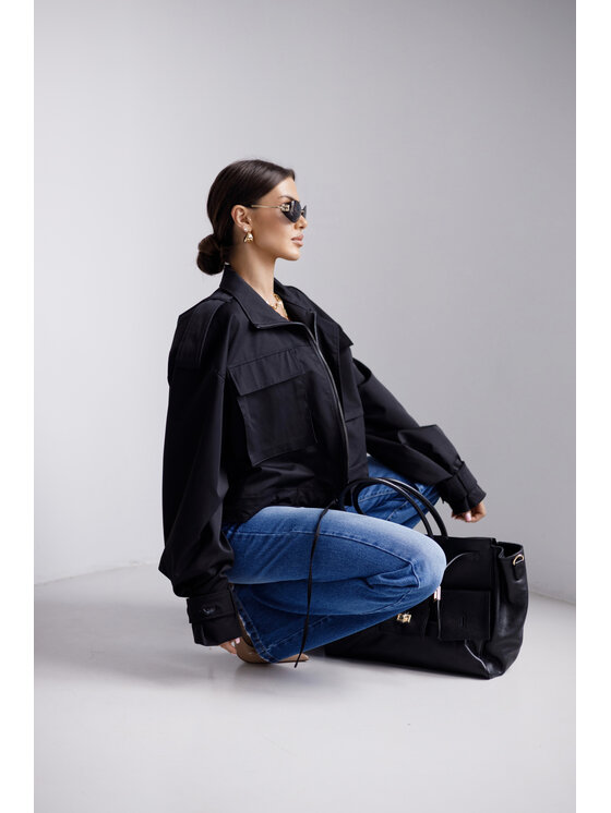 LilaLou LilaLou Bundy bomber Lilka Čierna Regular Fit