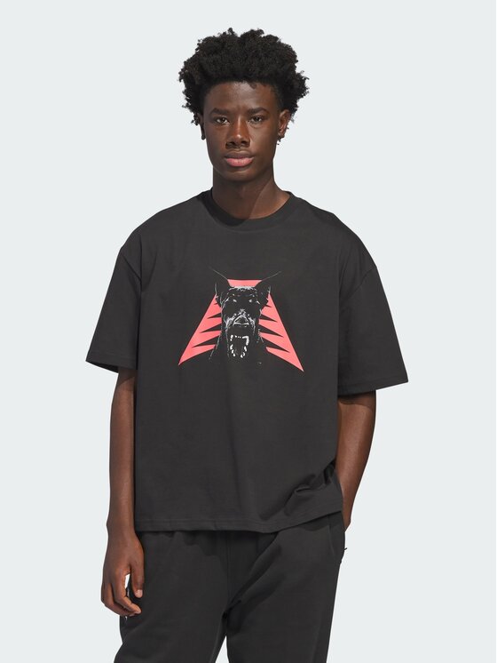 adidas adidas Koszulka techniczna Anthony Edwards Dawg Czarny Oversize