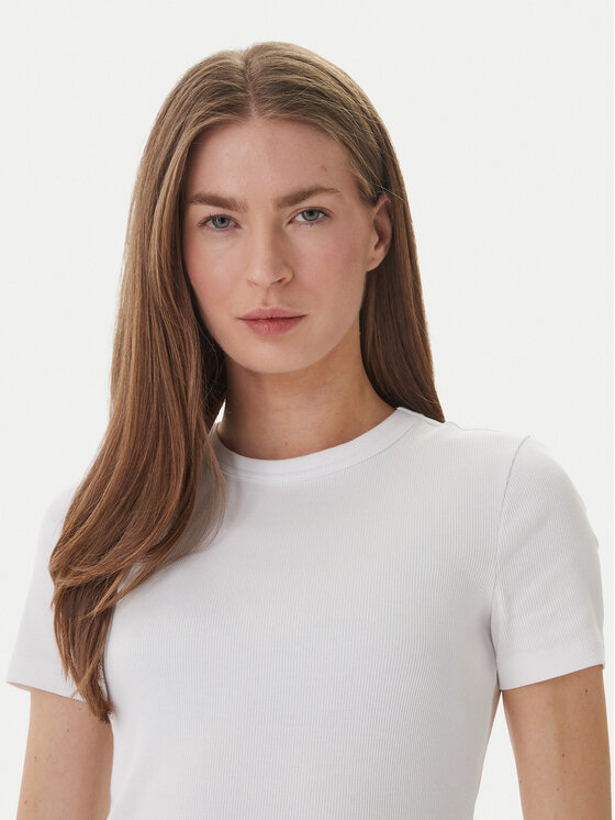 ONLY ONLY Póló Val 15339774 Fehér Slim Fit