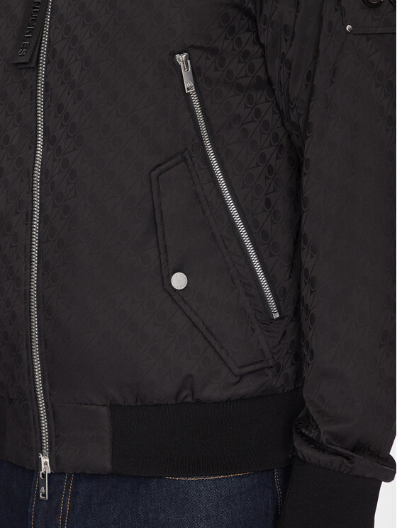 Moose Knuckles Moose Knuckles Bomber striukė Courville M14MB003H Juoda Regular Fit