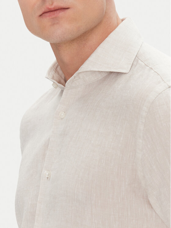 JOOP! JOOP! Cămașă 17 JSH-146Pai-W 30046075 Écru Slim Fit