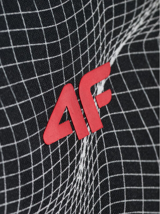 4F 4F T-Shirt NIGHT RUN Czarny Regular Fit