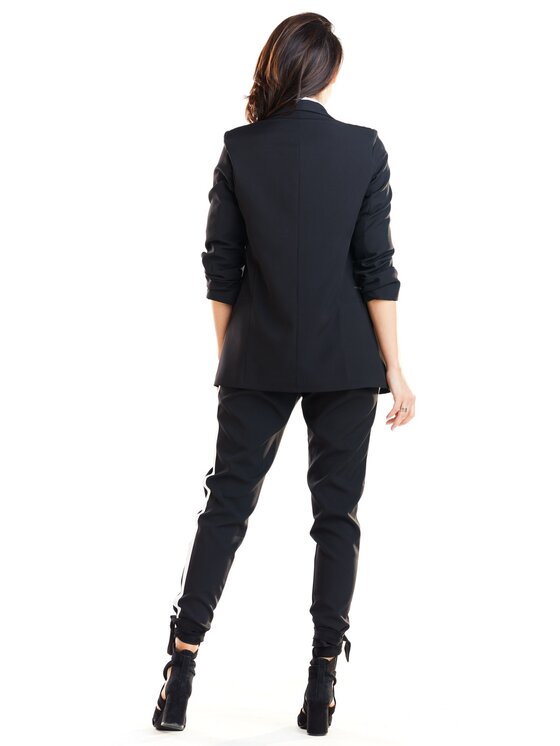 Awama Awama Marynarka A267 Czarny Basic Fit