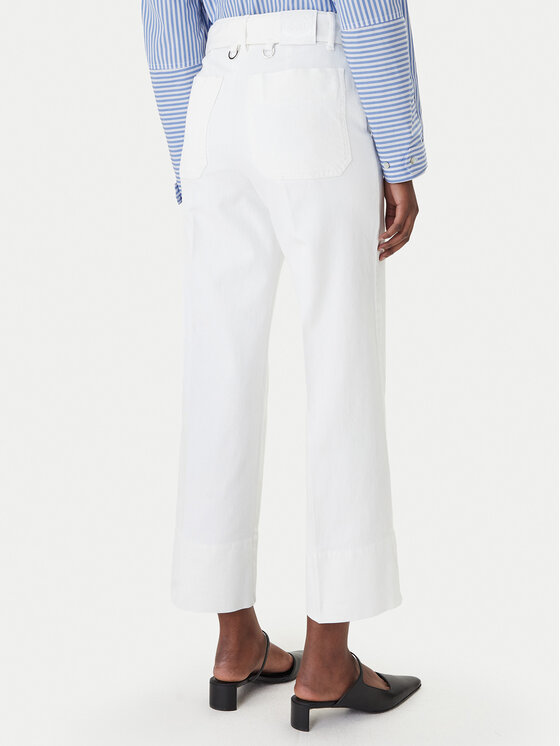 Marella Marella Текстилни панталони Nicchia 2613131074 Бял Regular Fit