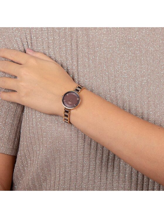 Obaku Obaku Zegarek V195LXVNSN Brązowy