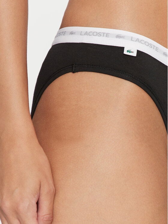 Lacoste Lacoste Набір з 3 пар класичних трусів 8F1338 Чорний