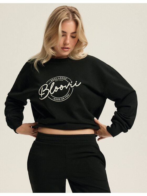 Esotiq Esotiq Bluza 43756 Czarny Regular Fit