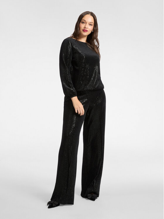 Elena Mirò Elena Mirò Pantaloni di tessuto P064Z000141N033 Nero Regular Fit