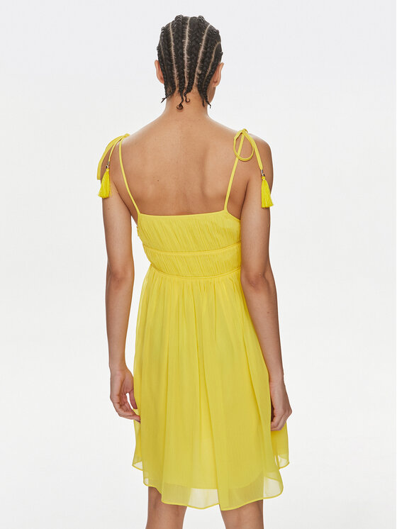 Patrizia Pepe Patrizia Pepe Poletna obleka 2A2714/A061-Y447 Rumena Regular Fit