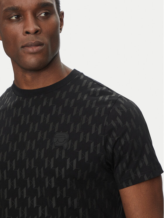 KARL LAGERFELD KARL LAGERFELD T-shirt 755074 552251 Crna Regular Fit