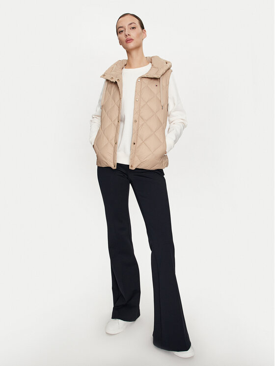 Tommy Hilfiger Tommy Hilfiger Varrukateta jakk Classic WW0WW42463 Beež Regular Fit