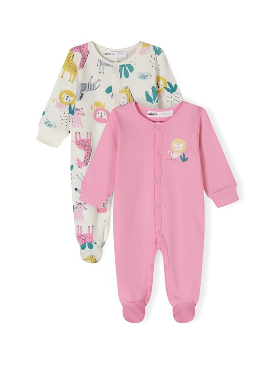 MINOTI MINOTI Komplet 2 par pajacy 24babypack26 Fioletowy