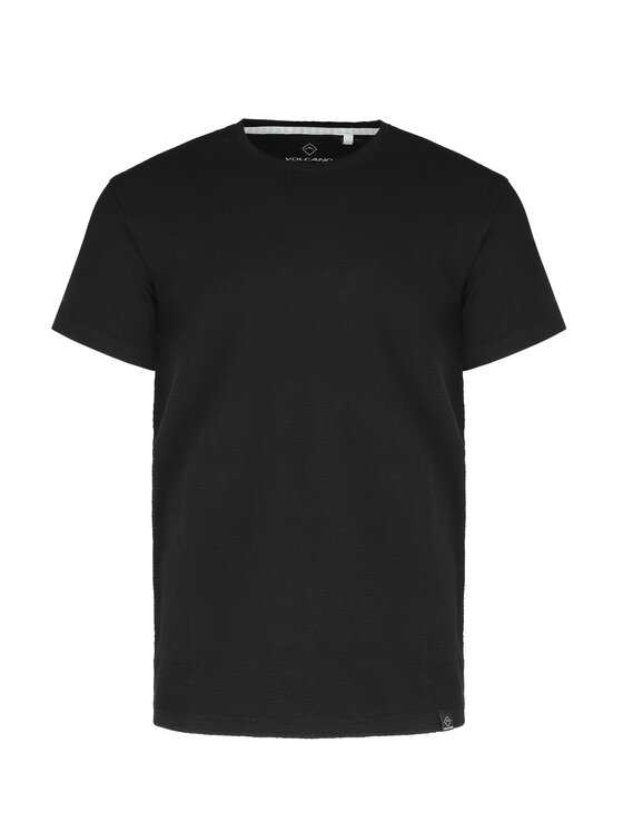 Volcano Volcano T-Shirt TM-DARK Czarny Regular Fit