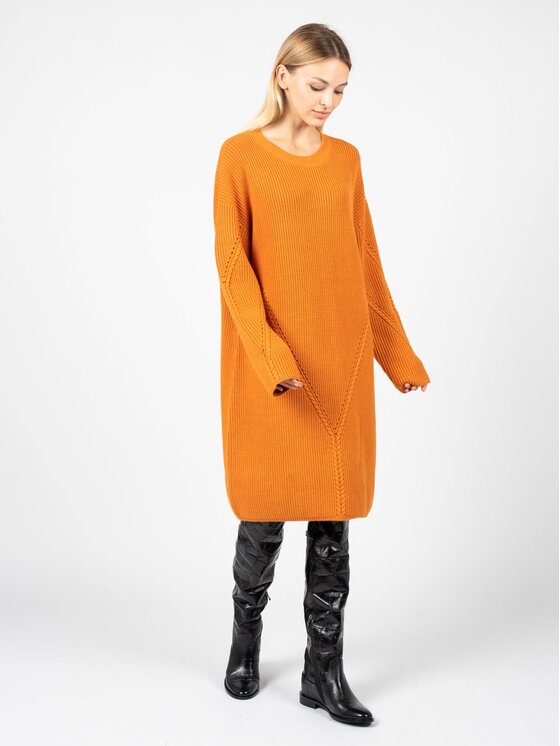 Silvian Heach Silvian Heach Sukienka codzienna PGA22285VE Pomarańczowy Regular Fit
