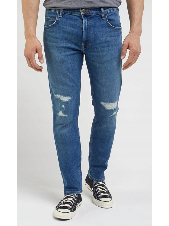 Lee Lee Jeansy Rider Niebieski Slim Fit