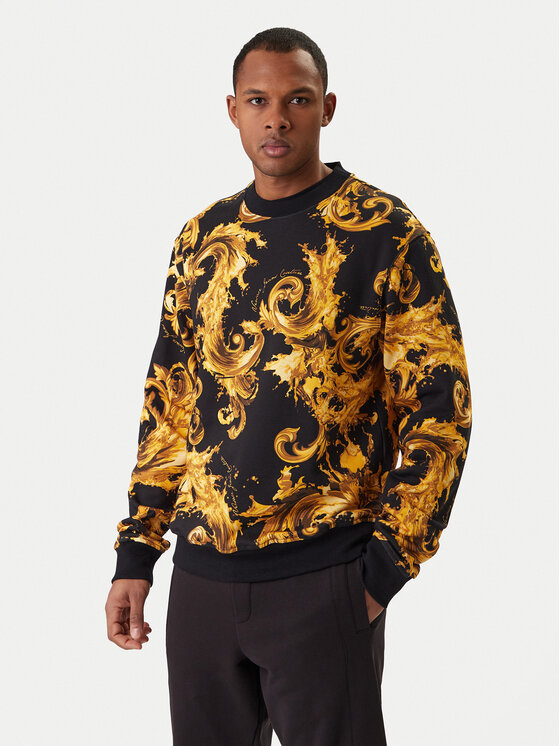 Versace Jeans Couture Versace Jeans Couture Džemperis 80GAI3R0 FS196 Juoda Regular Fit