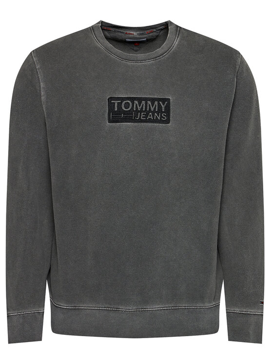 Tommy Jeans Felpa Tonal Corp Logo DM0DM10200 Grigio Regular Fit • Modivo.it