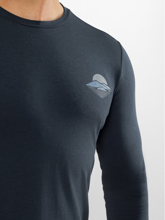 Viking Viking Longsleeve Escalante Granatowy Regular Fit