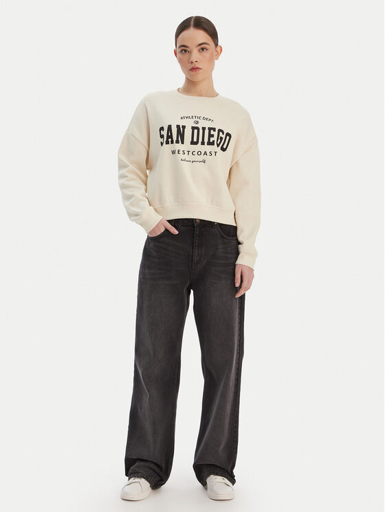ONLY ONLY Pulóver 15254183 Bézs Loose Fit