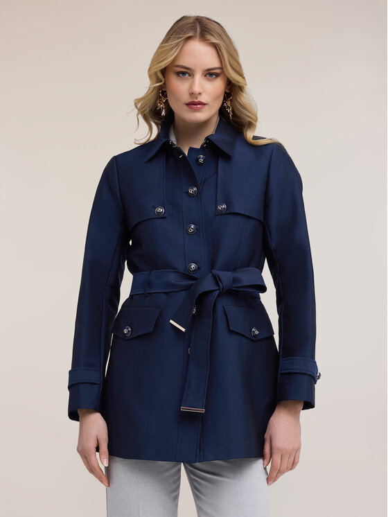 Motivi Motivi Cappotto invernale 0022Q000655N034 Blu Regular Fit