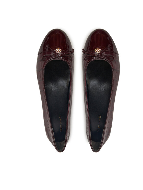 Tory Burch Tory Burch Baleriny Cap Toe Ballet 165365 Bordowy
