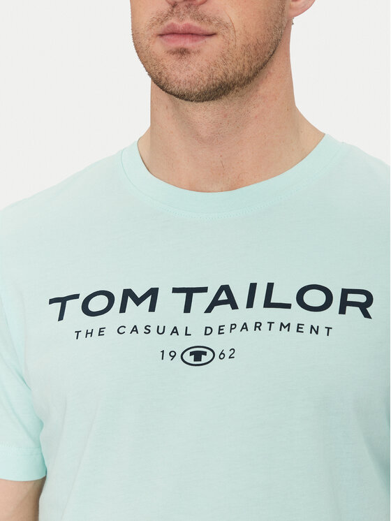 Tom Tailor Tom Tailor Marškinėliai 1045773 Žalia Regular Fit