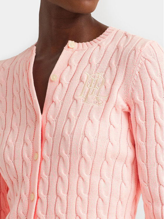 LAUREN RALPH LAUREN Lauren Ralph Lauren Strickjacke 200932225004 Rosa Slim Fit