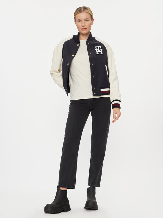 Tommy Hilfiger Tommy Hilfiger Μπόμπερ μπουφάν WW0WW39152 Σκούρο μπλε Regular Fit