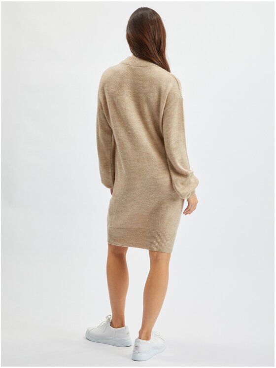 Orsay Orsay Sukienka 530396-773000__L Beżowy Regular Fit