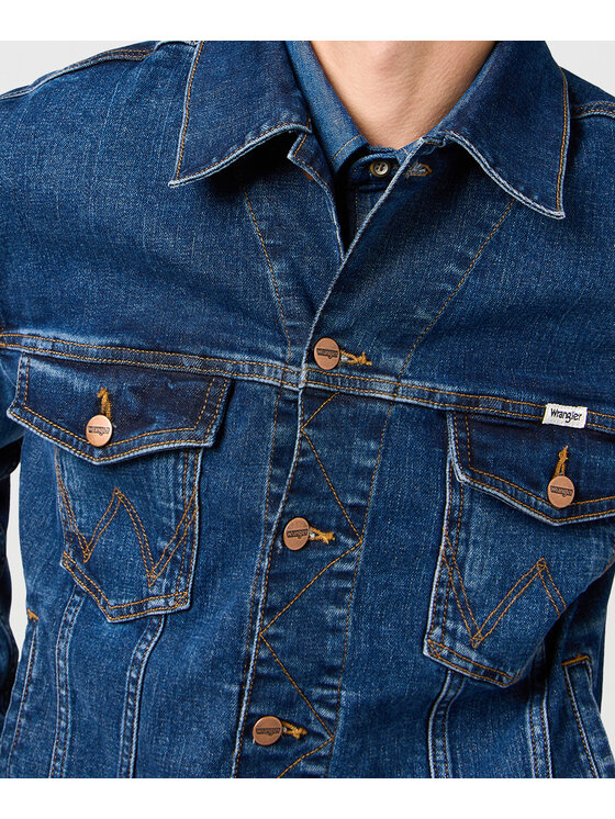 Wrangler Wrangler Kurtka jeansowa 112362651 Granatowy Regular Fit