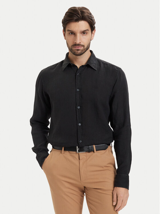 BOSS BOSS Ing Relegant 50567579 Fekete Regular Fit