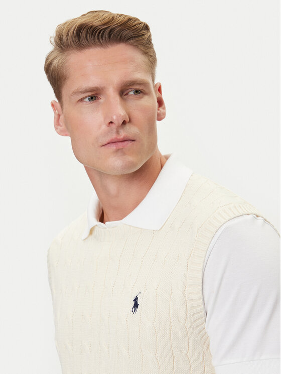 Polo Ralph Lauren Polo Ralph Lauren Sveter 710979113003 Écru Regular Fit