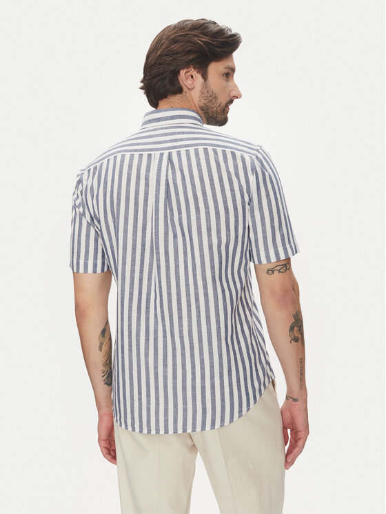 Pierre Cardin Pierre Cardin Camicia C6 45620.0487 Blu Regular Fit
