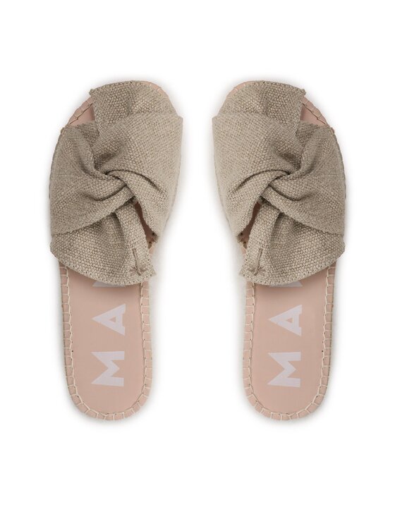 Manebi Manebi Espadryle Oragnic Hemp Sandals With Knnot O 7.1 JK Beżowy