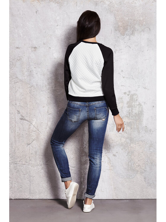 Infinite You Infinite You Mikina M017 Écru Basic Fit