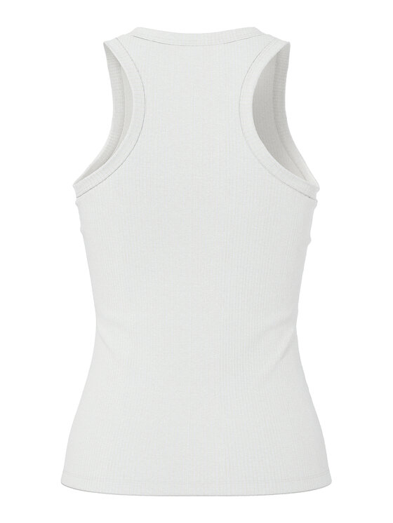Pieces Pieces Top Ruka 17133673 Biały Slim Fit
