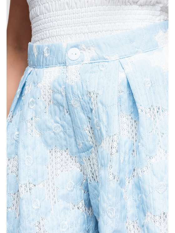 Ombre Ombre Szorty materiałowe OW-ST-E0015 Niebieski Regular Fit