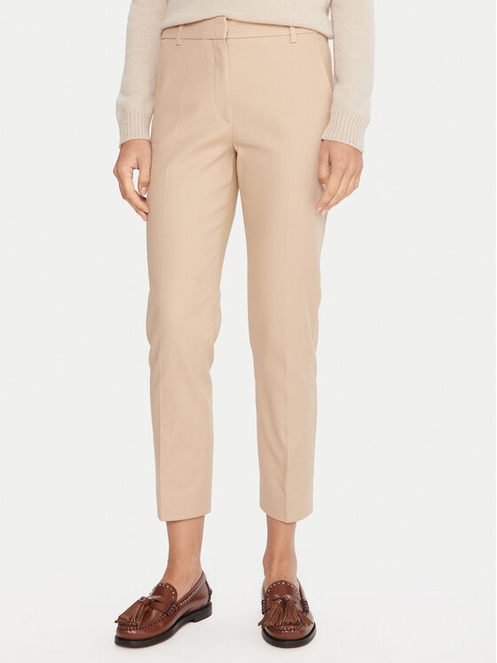 Weekend Max Mara Weekend Max Mara Pantaloni din material Vite 2415131031 Bej Regular Fit