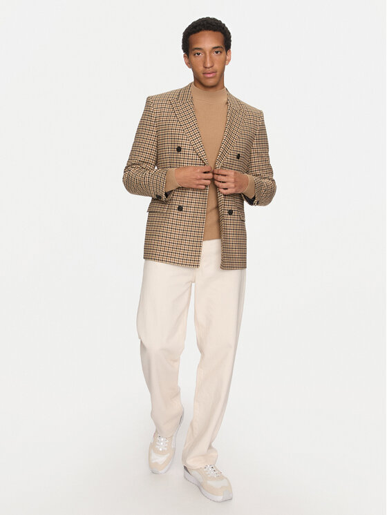 HUGO Hugo Сако Arti243F1X 50520356 Кафяв Extra Slim Fit