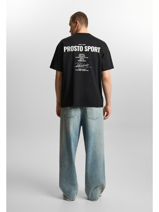 PROSTO. PROSTO. T-Shirt Club Czarny Oversize