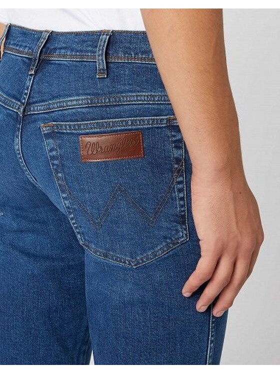Wrangler Wrangler Jeansy TEXAS SLIM Niebieski Regular Fit