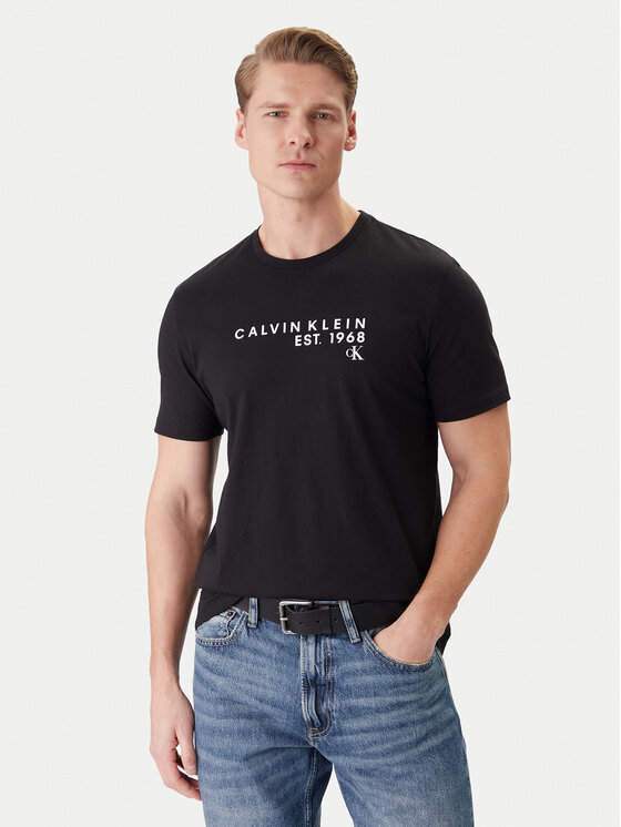 Calvin Klein Jeans Calvin Klein Jeans Tričko LV04RF800G Čierna Classic Fit