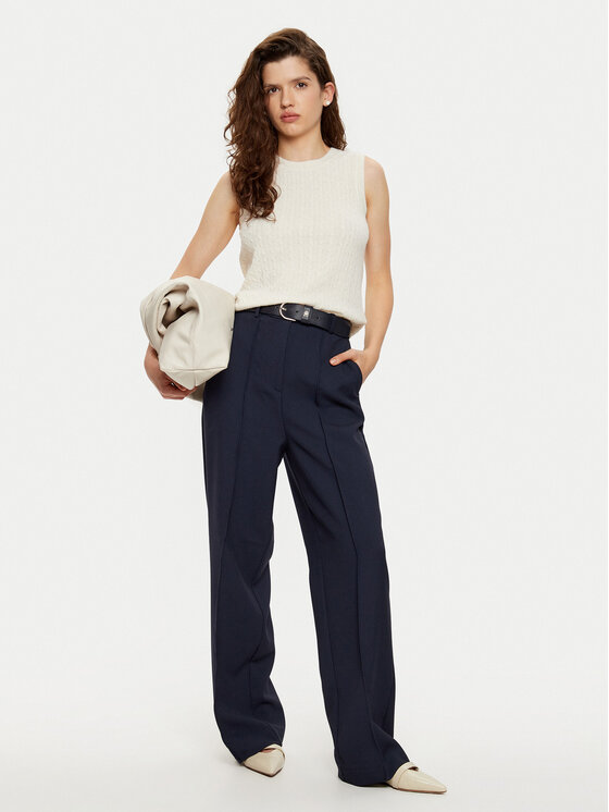 Tommy Hilfiger Tommy Hilfiger Hlače WW0WW43875 Tamnoplava Regular Fit