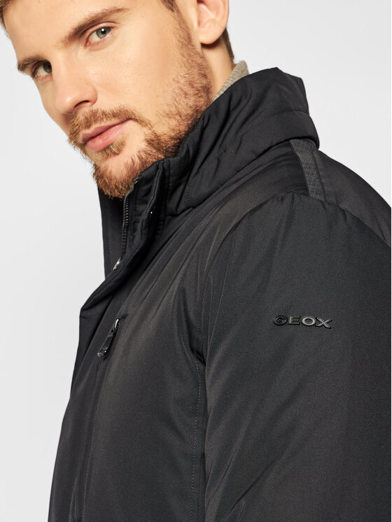 Geox Geox Žieminė striukė Vincit Mid M0420H T2676 F9000 Juoda Regular Fit