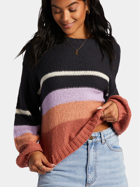 Billabong Billabong Džemper Seeing Double Swtr ABJSW00152 Ljubičasta Regular Fit